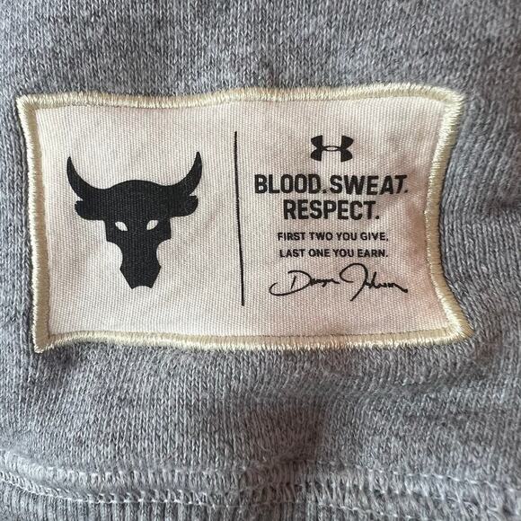 UNDER ARMOUR Project Rock Warm Up Hoodie Men's Sz. Small - Picture 8 of 14